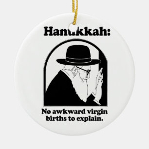 Hanukkah - Geen onhandige bevallingen Keramisch Ornament