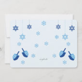 Hanukkah Gift Exchange Party Uitnodiging (Achterkant)