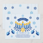 Hanukkah Gift Exchange Party Uitnodiging (Voorkant / Achterkant)