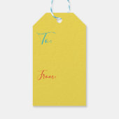 Hanukkah Gift Labels Hanukkah is Funukkah Cadeaulabel (Achterkant)