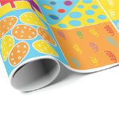 Hanukkah Gift Wrap "Hanukkah Squares 2" Cadeaupapier (Rol Hoek)