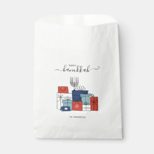Hanukkah Gifts & Menorah Holiday Favor Bags Bedankzakje