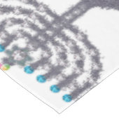 Hanukkah glam menorah hanukkiah tafelkleed (Gekanteld)