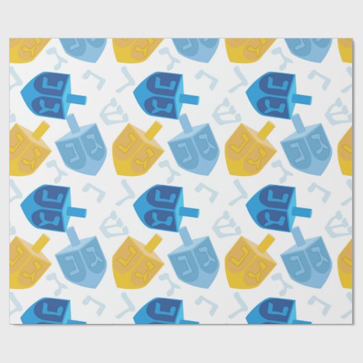 Hanukkah Glee Dreidel Cadeaupapier (Vlak)