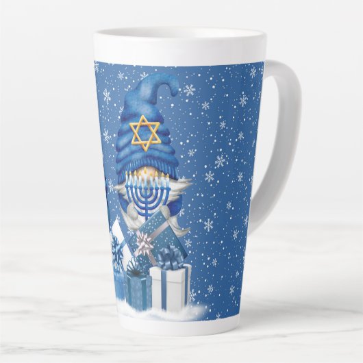 Hanukkah Gnomes Latte Mok (Rechterhoek)