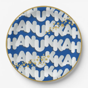 Hanukkah Gold Stars Paper Bord