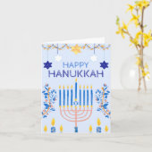 Hanukkah Greetings Card Kaart (Gele Bloem)