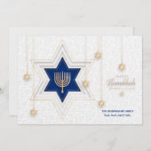 Hanukkah Greetings Holiday Kaart (Voorkant / Achterkant)