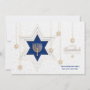 Hanukkah Greetings Holiday Kaart
