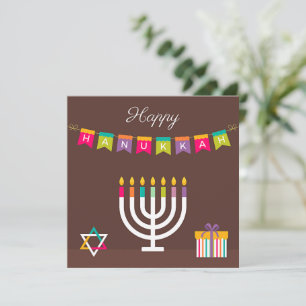 Hanukkah Greetings Notitiekaartje