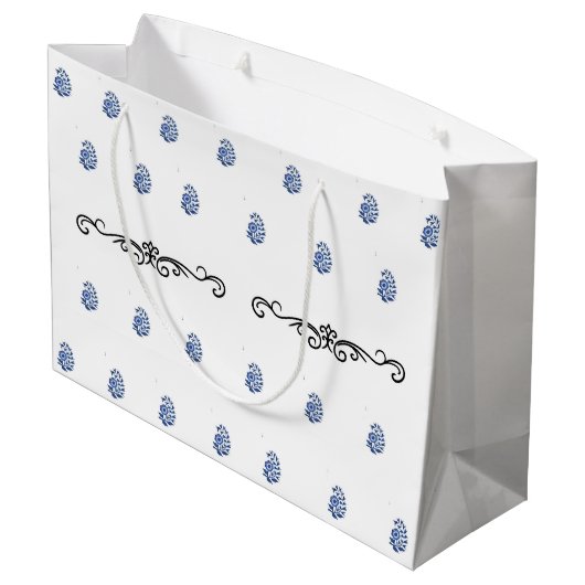 Hanukkah Groot Cadeauzakje (Achterkant Gekanteld)