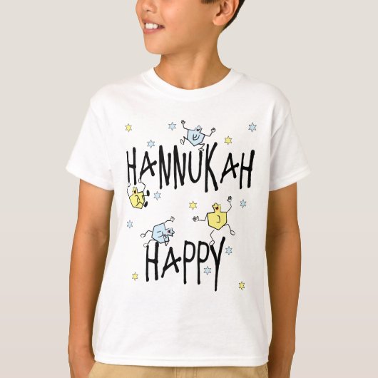 "Hanukkah Happy" Kinder T-Shirt (Voorkant)