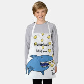 Hanukkah Happy Shark Apron Schort (Gedragen)