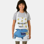 Hanukkah Happy Shark Apron Schort (Insitu)