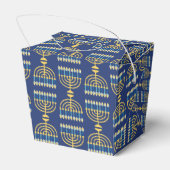 Hanukkah Holiday Favor Box Bedankdoosjes (Achterkant)