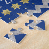 Hanukkah "HUGS" Puzzle gepersonaliseerd Legpuzzel (Zijkant)