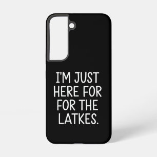 Hanukkah Ik ben hier alleen voor de Latkes Joods Samsung Galaxy Hoesje