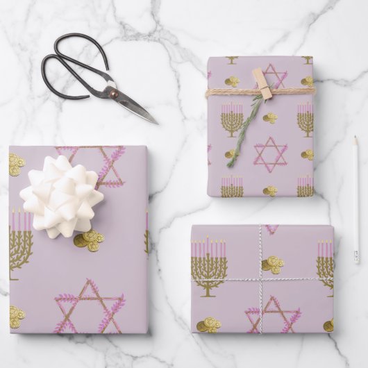 Hanukkah Inpakpapier Vel (Voorkant)