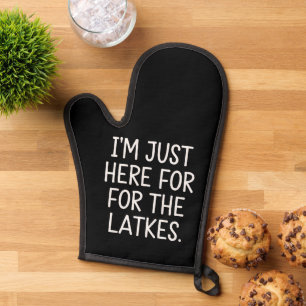 Hanukkah je suis juste là pour les latkes juif 