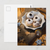 Hanukkah Jelly Donuts Post Card  Briefkaart (Voorkant / Achterkant)