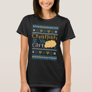 Hanukkah Jewish Challah bij Ya Girl Ugly Sweater S T-shirt