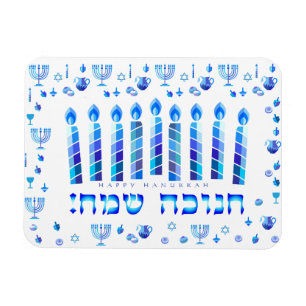 Hanukkah Jewish Holiday Hanukkiah Decoratief Magneet