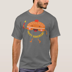 Hanukkah Jewish Holiday Sufganiyah Gezegde Happy h T-shirt