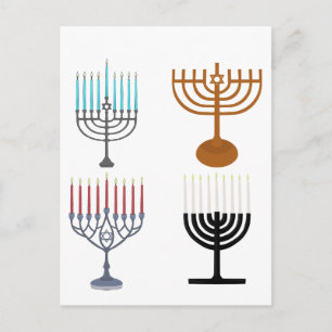 Hanukkah Jodendom Jood Religie Feestdagenkaart