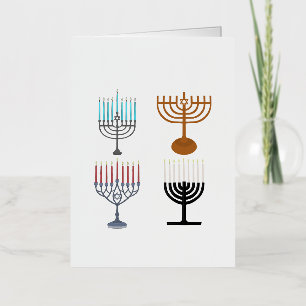 Hanukkah Judaism Jew Religie Folie Feestdagenkaart