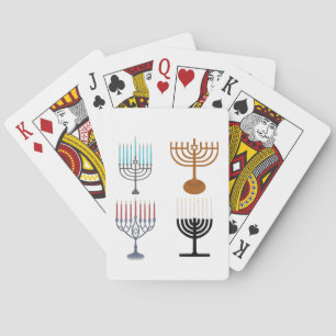 Hanukkah Judaism Jew Religie Pokerkaarten