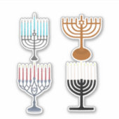 Hanukkah Judaism Jew Religie Sticker (Voorkant)