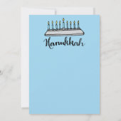 Hanukkah Kaart (Achterkant)