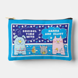 Hanukkah Kat Hond Muis Vogel Speel Dreidel Etui