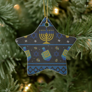 hanukkah keramisch ornament