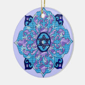 Hanukkah Keramisch Ornament (Links)