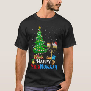Hanukkah Kerstmis Funny Merry Happy Chrismukkah T-shirt