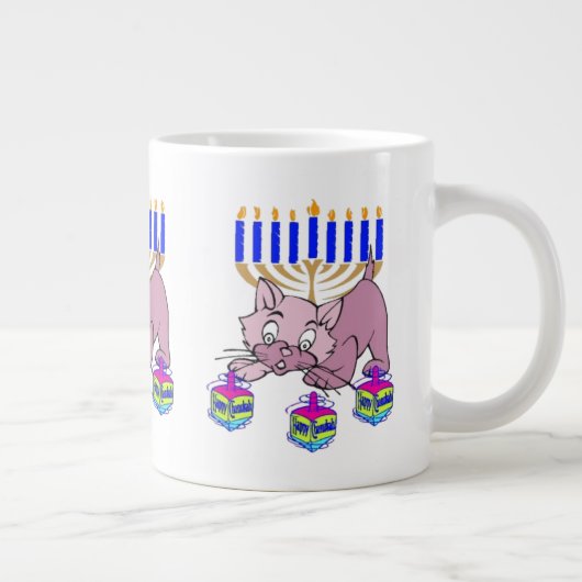 Hanukkah KittyCoffee Mok (Rechts)
