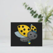 Hanukkah Ladybug Briefkaart (Staand voorkant)