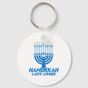 HANUKKAH LASTS LONGER -.png Sleutelhanger