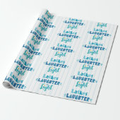 Hanukkah Latkes Laughter Light Modern Typografie Cadeaupapier (Uitgerold)