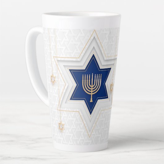 Hanukkah Latte Mok (Linkerhoek)