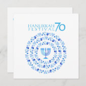 Hanukkah Lichtfestival Jubileum 70ste (Voorkant / Achterkant)