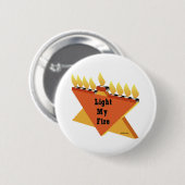 HANUKKAH LIGHT MY FIRE MENORAH GIFT RONDE BUTTON 5,7 CM (Voorkant /achterkant)
