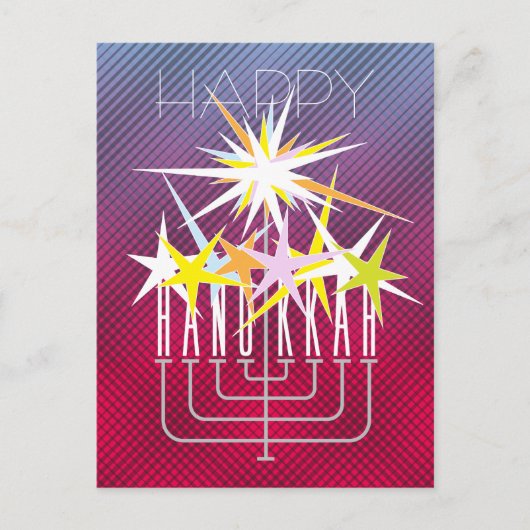 HANUKKAH LIGHTS FEESTDAGENKAART (Voorkant)