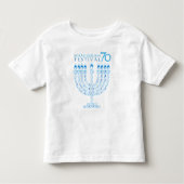 Hanukkah Lights Festival Jubileum 70 Kinder Shirts (Voorkant)