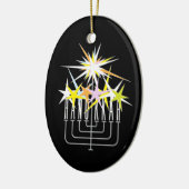 Hanukkah Lights Keramisch Ornament (Links)