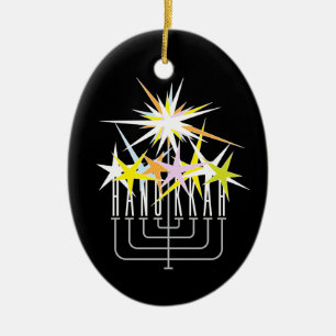 Hanukkah Lights Keramisch Ornament