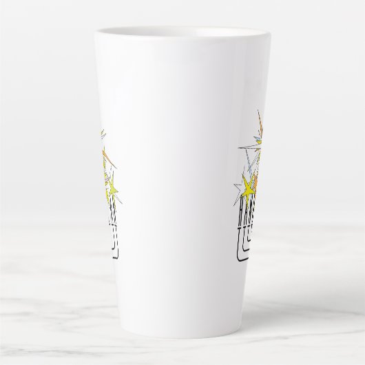 Hanukkah Lights Latte Mok (Voorkant)