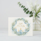 Hanukkah Lights Postcard Briefkaart (Staand voorkant)