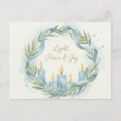 Hanukkah Lights Postcard Briefkaart (Voorkant)
